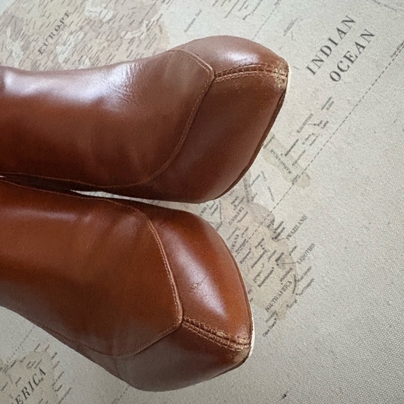 Jeffrey Campbell Bentlee Boot in Brown Calf Leather Size 9.5 Mid Ankle - Picture 8 of 15